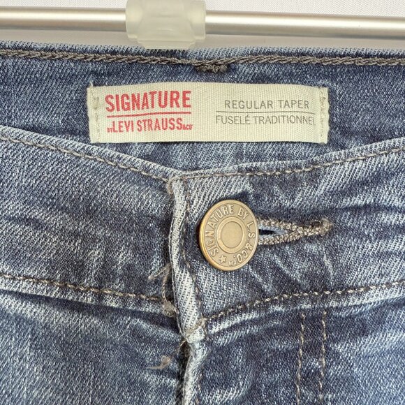 Levi's Signature Regular Taper Blue Denim Jeans - Picture 4 of 7